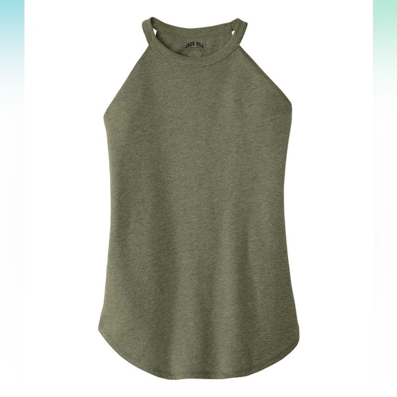 Joe’s USA Tops - Joe’s Green High Neck Rocker Tank NWOT
